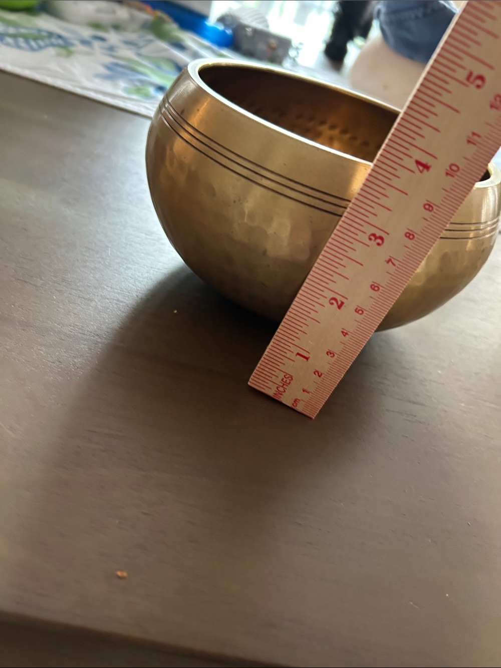 Hammered Brass singing Tibetan Bowl - Picture 5 of 5
